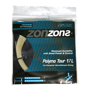 Cuerda de Tenis Zons Polymo Tour 1.23 / 17 Ambar 