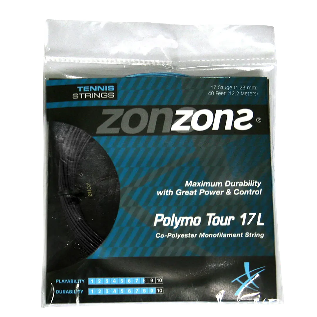Cuerda de Tenis Zons Polymo Tour 1.23 / 17 Oro 1