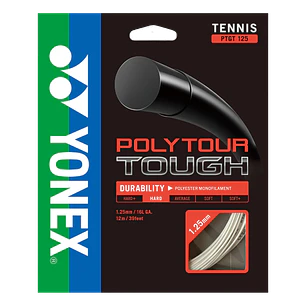  Cuerdas de Tenis Yonex Poly Tour Tough 1.25 / 16L Blanco