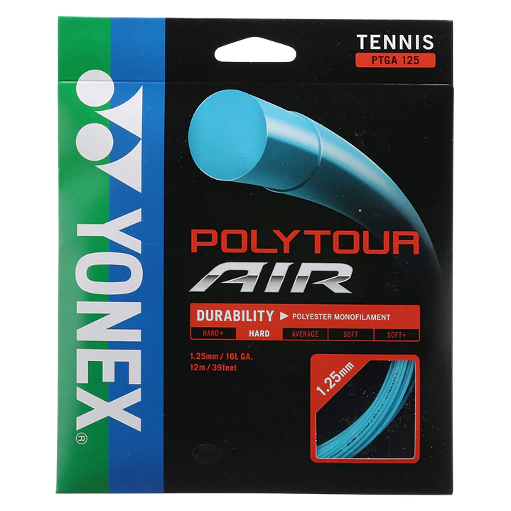  Cuerdas de Tenis Yonex Poly Tour Air 1.25 / 16L Celeste  1