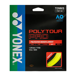  Cuerdas de Tenis Yonex Poly Tour Pro 1.20 / 17 Amarillo 