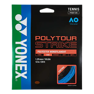  Cuerdas de Tenis Yonex Poly Tour Strike 1.25 / 16L Azul