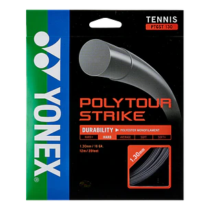  Cuerdas de Tenis Yonex Poly Tour Strike 1.30 / 16 negro