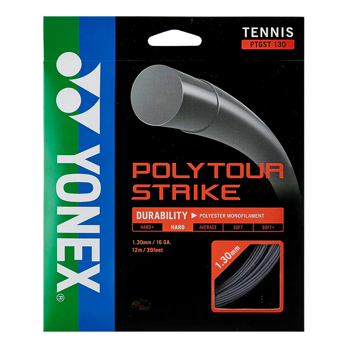  Cuerdas de Tenis Yonex Poly Tour Strike 1.30 / 16 negro 1