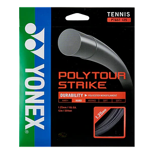  Cuerdas de Tenis Yonex Poly Tour Strike 1.25 / 16L Plata
