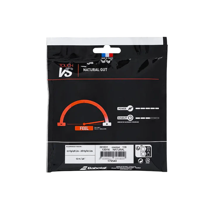 Cuerda de Tenis Babolat Touch VS Rollo 12mt 2