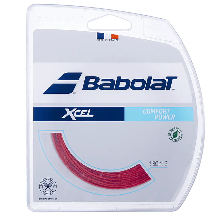   Cuerda de Tenis Babolat Xcel Rollo 12mt Rojo 1