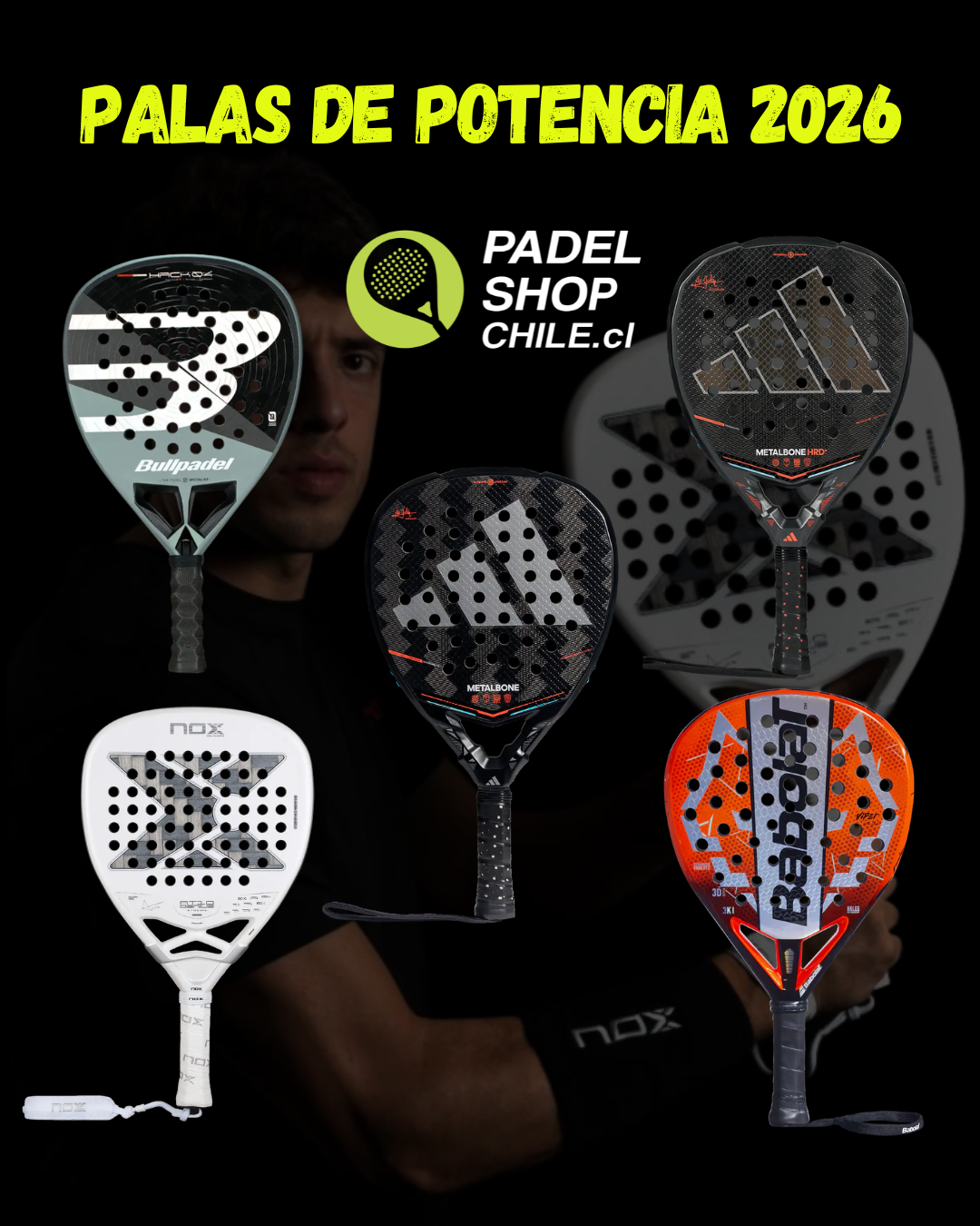 Las 5 mejores palas de potencia 2026 | Padel Shop Chile