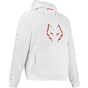 Poleron Babolat Hood Sweat Juan Lebrón Blanco