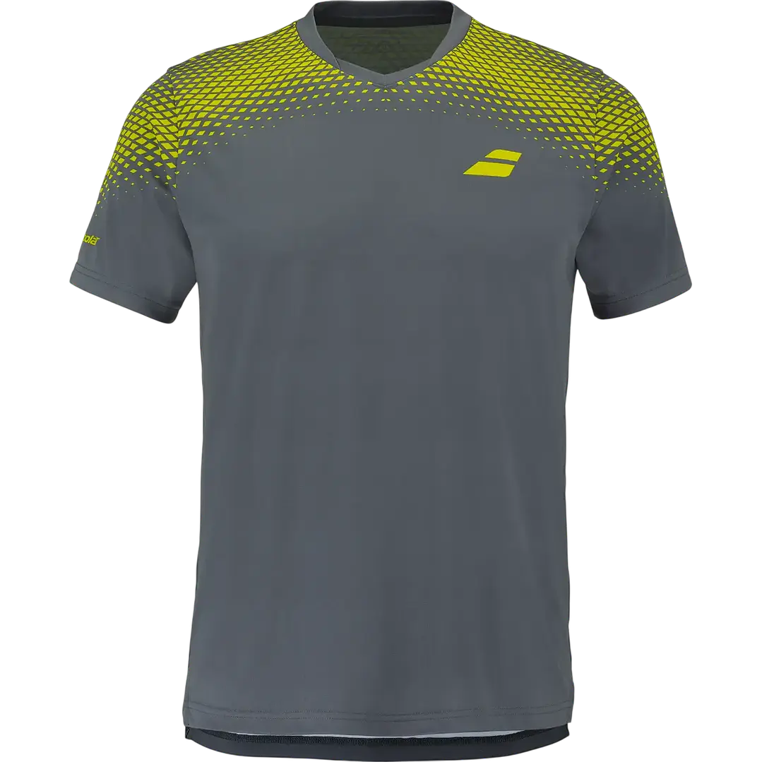 Polera Babolat Aero Crew Neck Verde 1