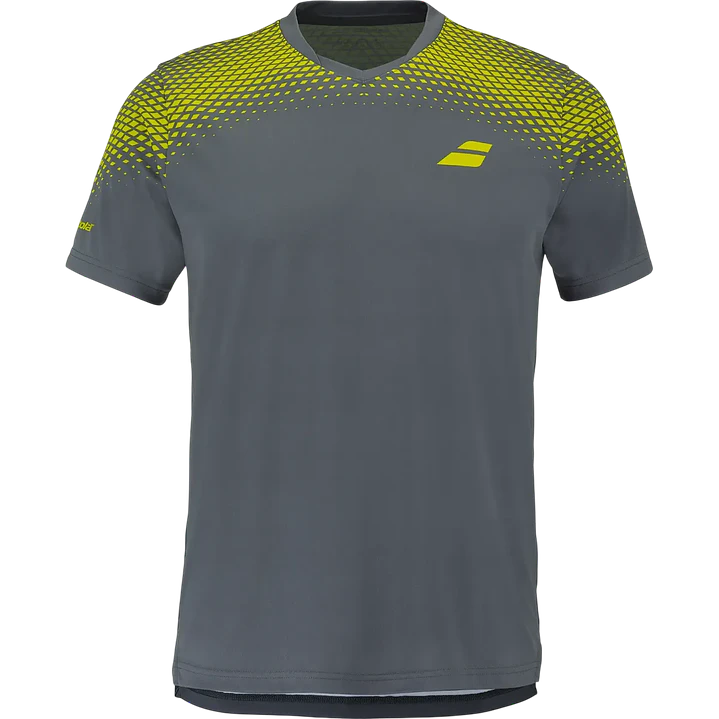 Polera Babolat Aero Crew Neck Verde 1