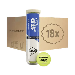 Caja de Pelotas De Tenis Dunlop Atp World Tour x4 (24 Unidades)