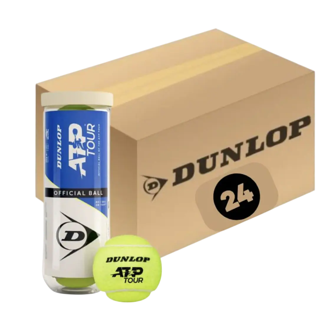 Caja de Pelotas De Tenis Dunlop Atp World Tour x3 (24 Unidades) 1
