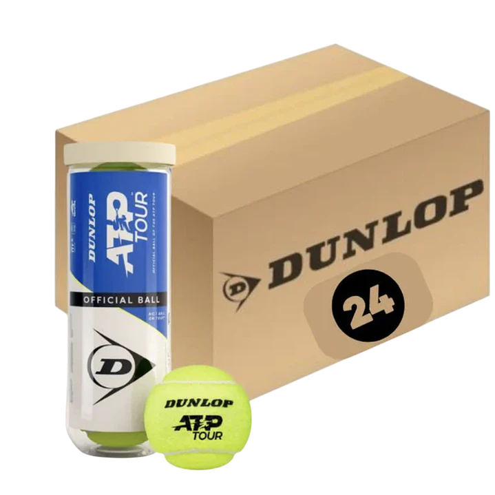 Caja de Pelotas De Tenis Dunlop Atp World Tour x3 (24 Unidades) 1