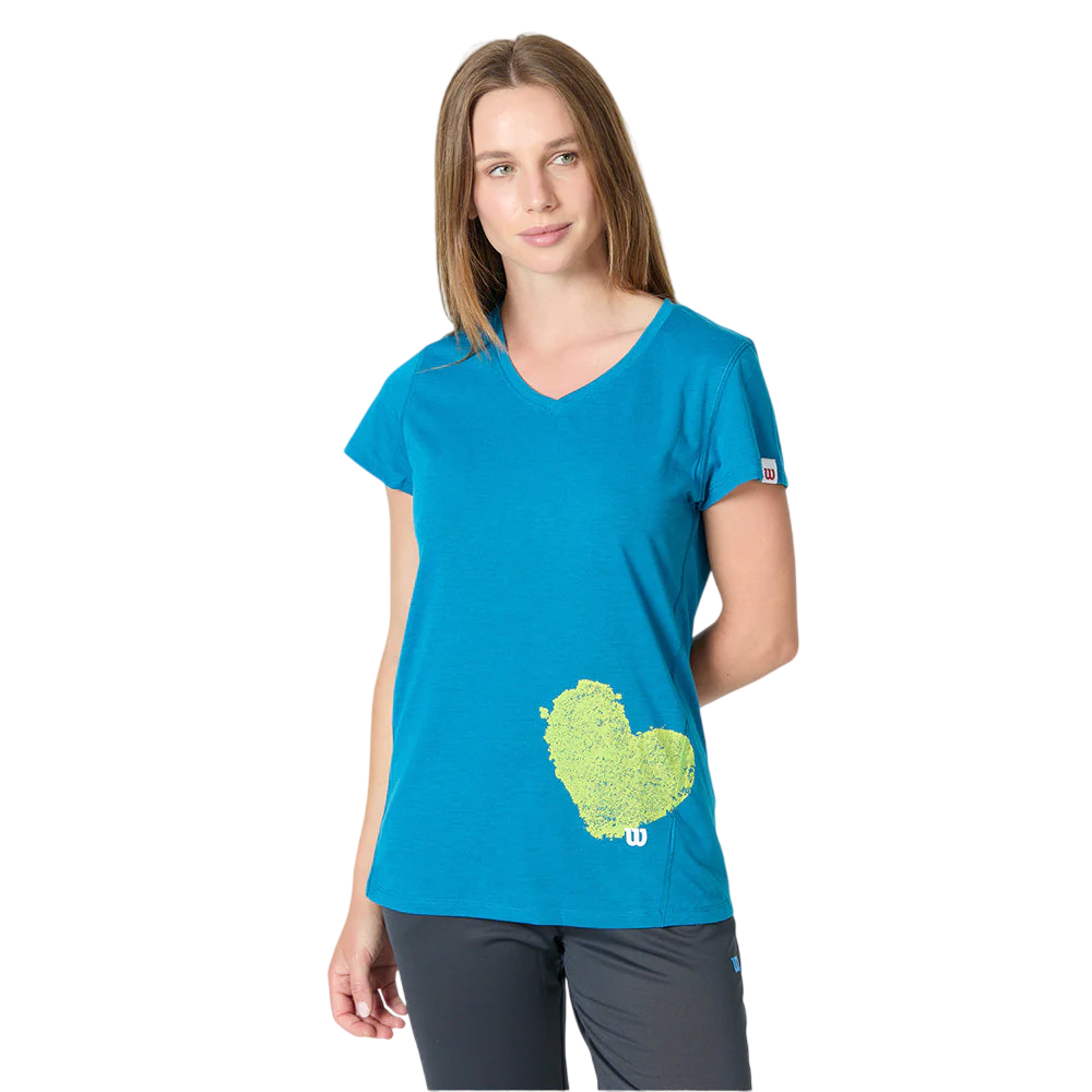 Polera Wilson Heart Tech Azul