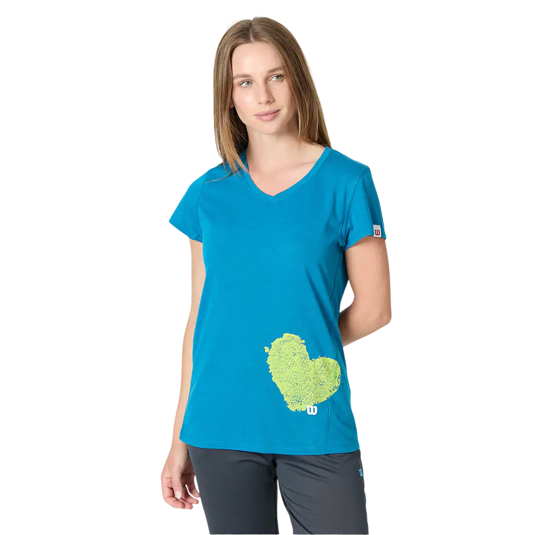 Polera Wilson Heart Tech Azul 1