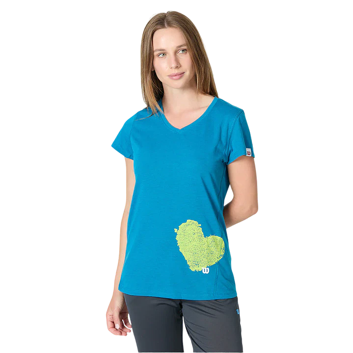 Polera Wilson Heart Tech Azul 1