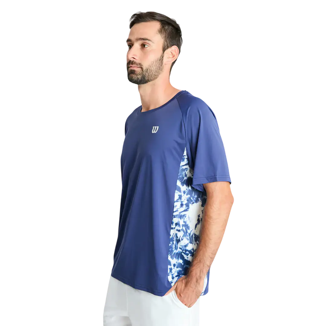 Polera Wilson Azul Run 3