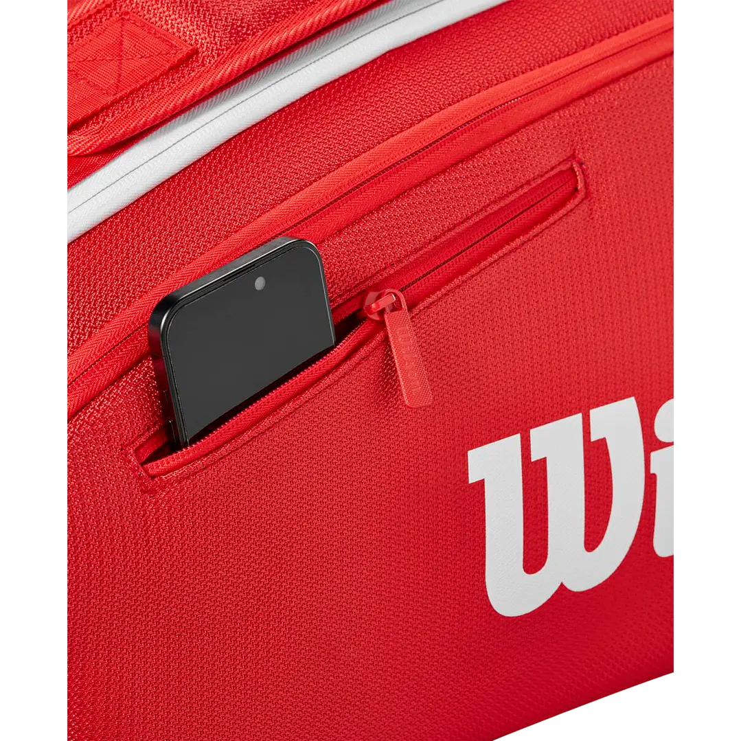 Bolso de Tenis Wilson Super Tour Red 15PK 4