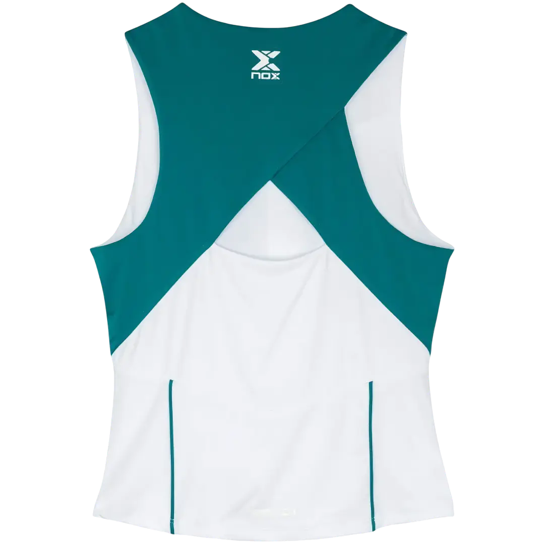 Polera Nox Mujer Tirantes White Pro Ivy Green 2