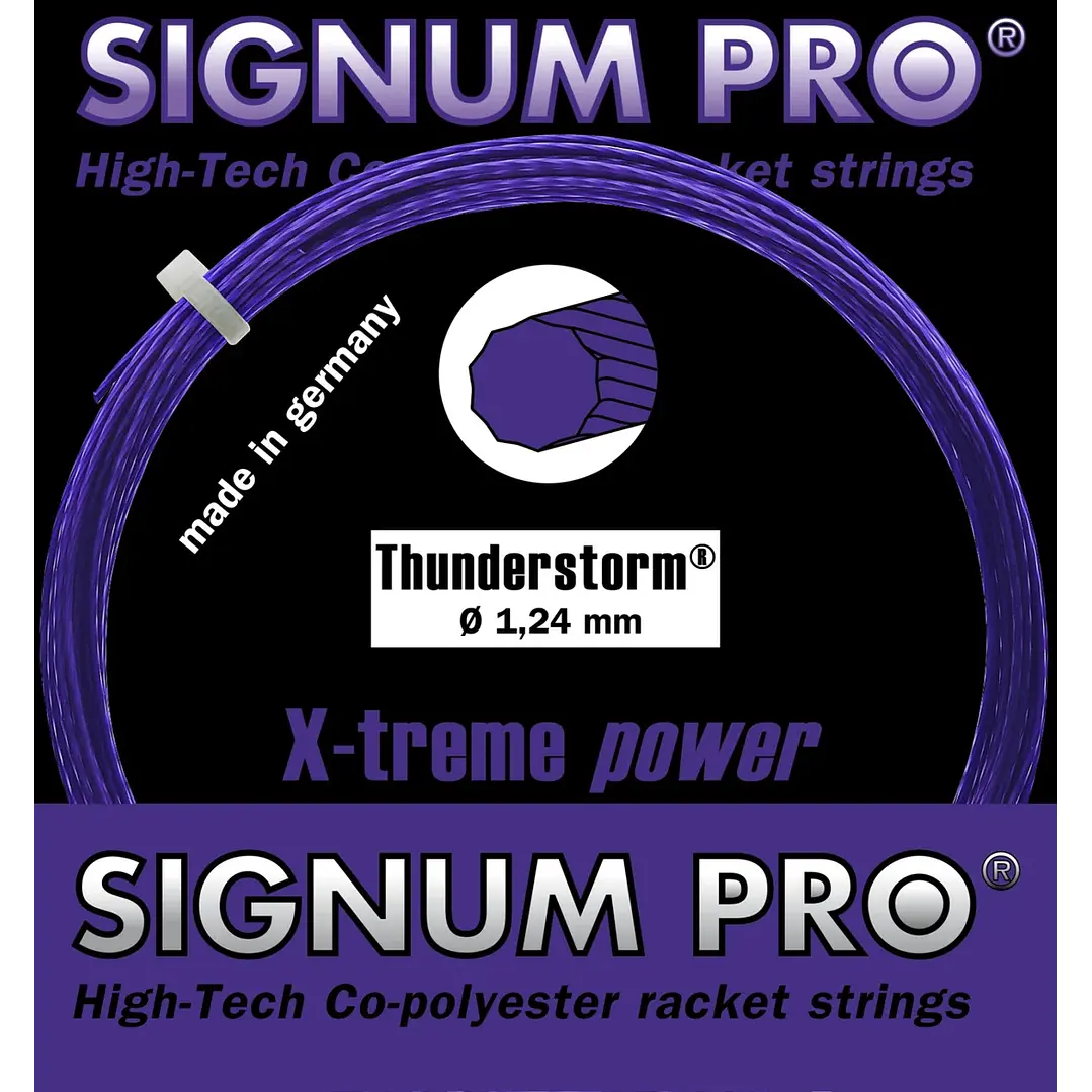 Cuerda de Tenis Signum Pro Thunderstorm Morada 1