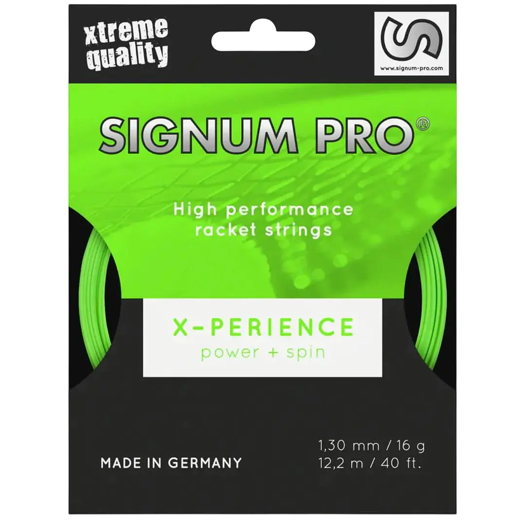 Cuerda de Tenis Signum Pro X-Perience Verde 1