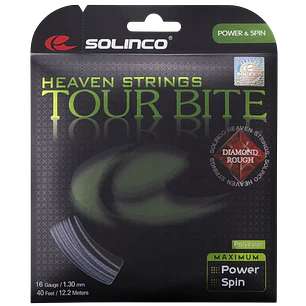 Cuerda de Tenis Solinco Tour Bite 16 Diamond Rough