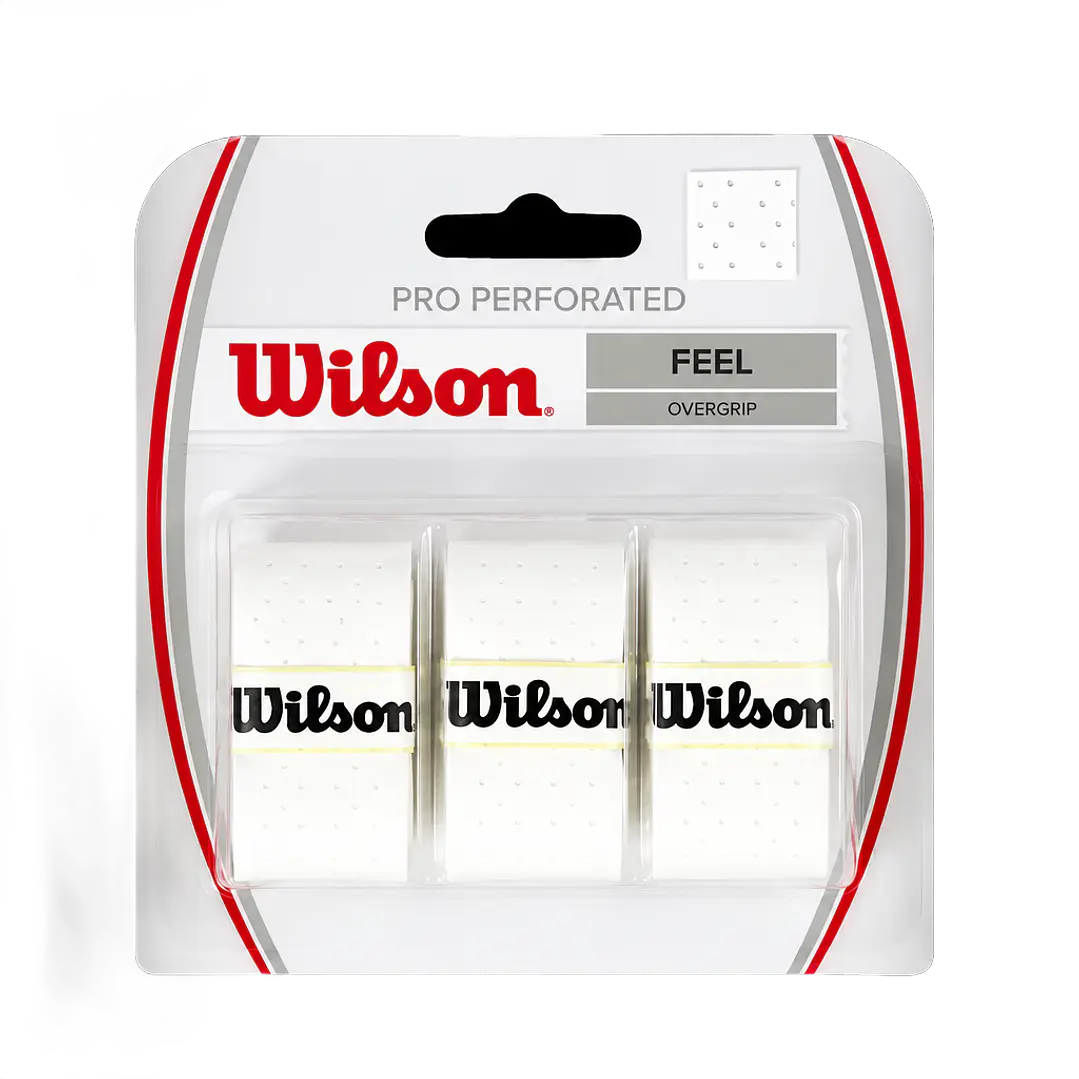 Overgrip Wilson Pro Perforated Blanco X3 1