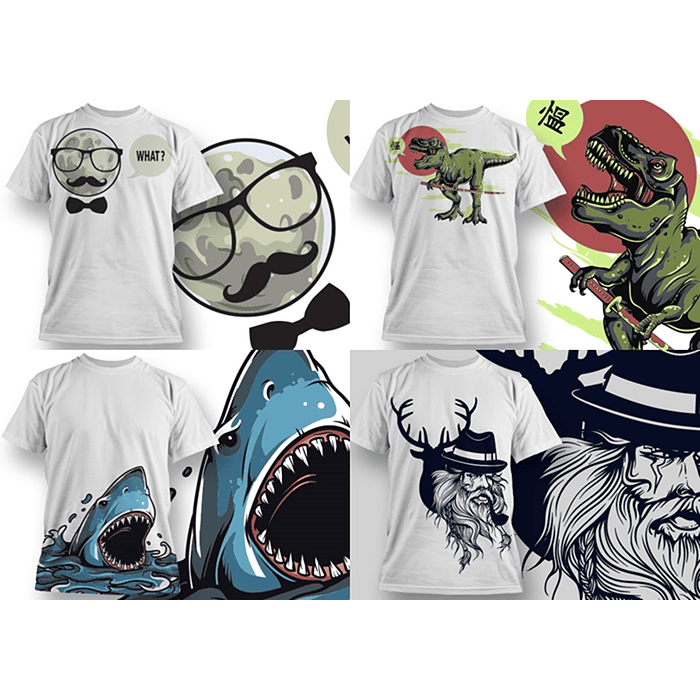 30 Artes para Camisa Caveira Editável em Corel Draw