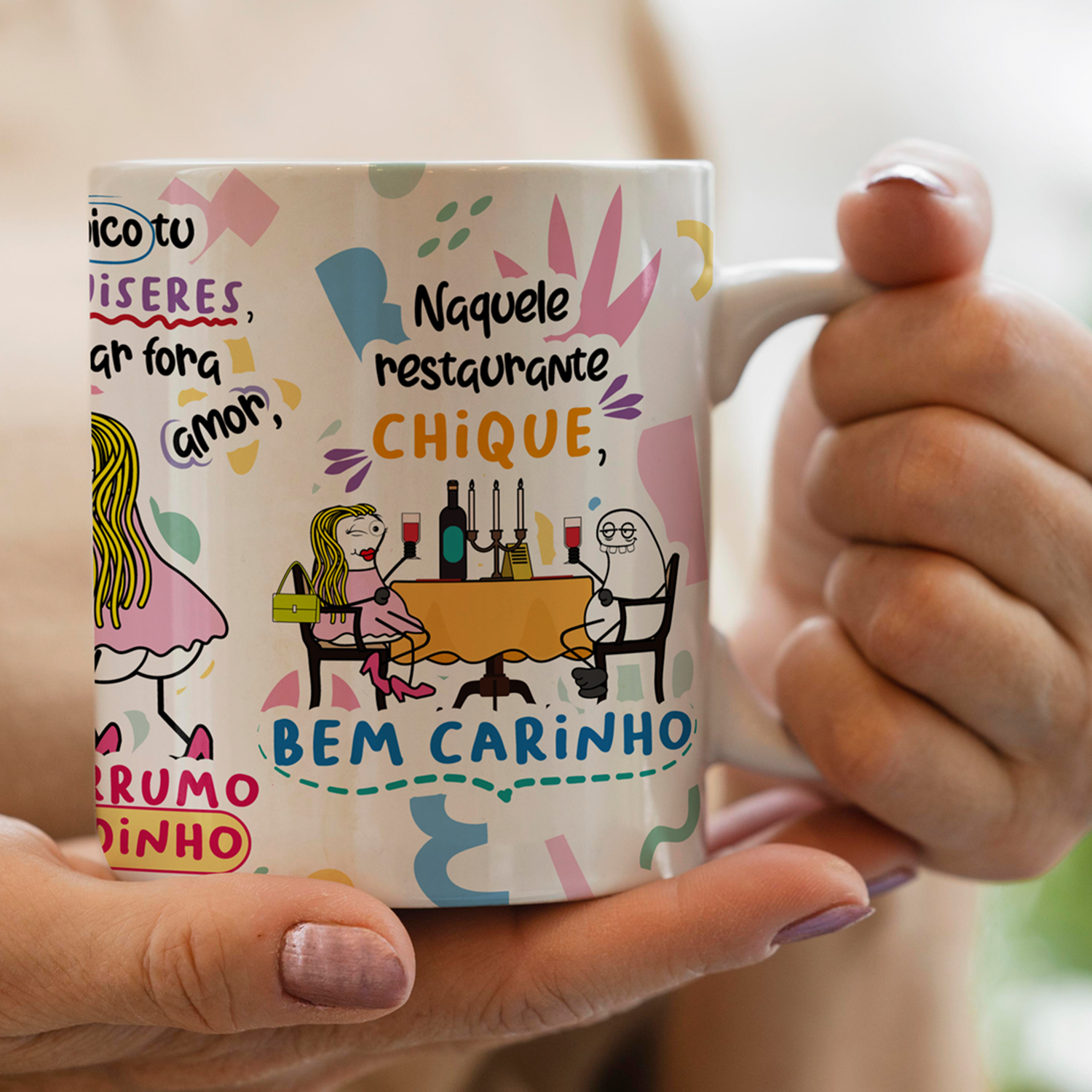 Arte para Caneca Chico se tu me quiseres sou dessas mulheres que vai investigar... Arquivo Png 5