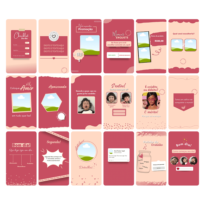 Pack Canva Sublimação Loja de Personalizados Templates Editável 120 Artes Storie