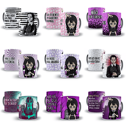 24 Artes Caneca Wandinha Jenna Ortega em Jpg 