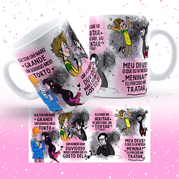 2 Artes para Caneca Musica Sorriso Torto Frases Arquivos Png