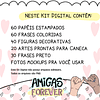 Kit Digital Arte Amizade Amigas Caneca Frases Best Friend Arquivos Png