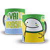 10 Artes Caneca Torcedor Brasil Sublimação Arquivos Png