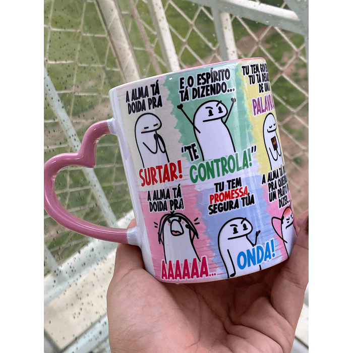 Arte Caneca A Alma Tá Doida pra Surta, A Alma ta doira pra AAAA... Arquivo Png