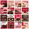 Pack Canva Confeitaria Templates Editável 40 Artes + Bônus