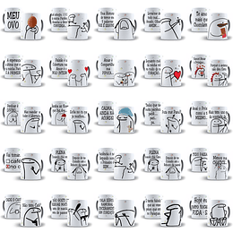 83 Artes Caneca Flork Editável em Corel Draw + Png