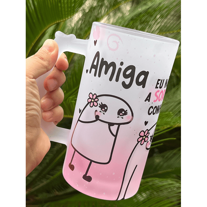 Arte para Caneca Amiga eu não tive sorte em te conhecer... Tive o Privilégio Arquivo Png  