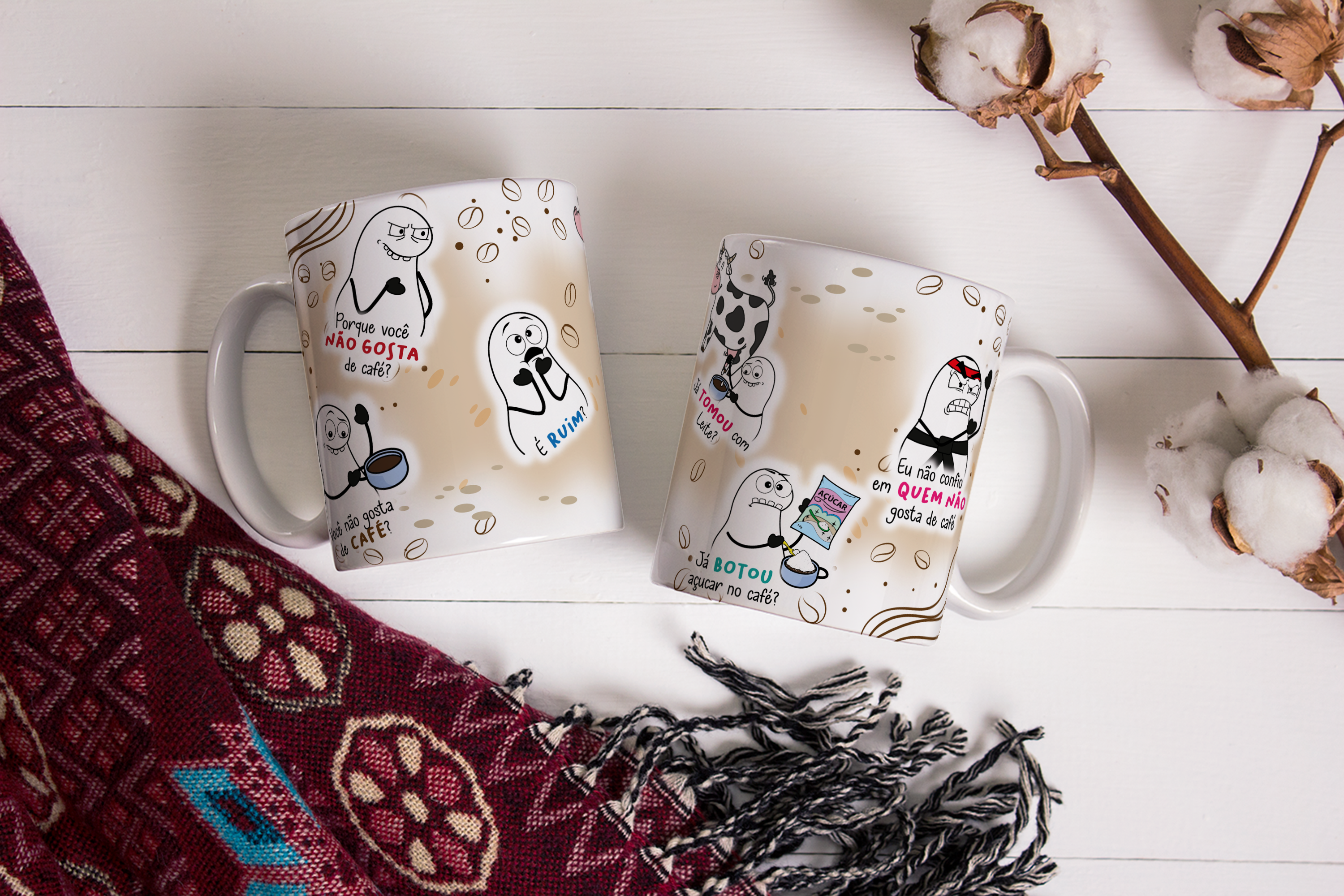 Artes para Caneca Flork Cê não Gosta de Café Arquivos Png   3
