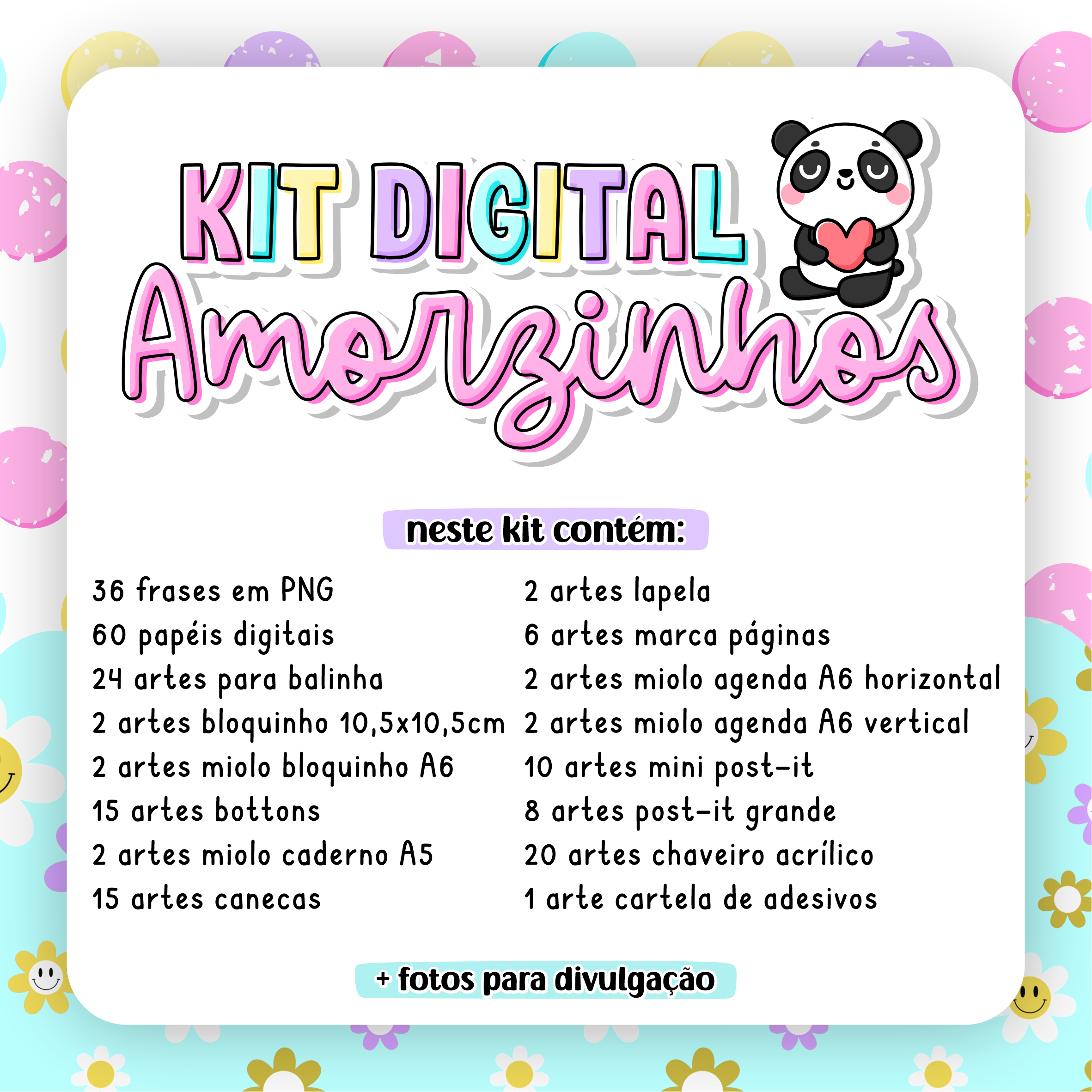 Kit Digital Amorzinhos Completo em Png 2