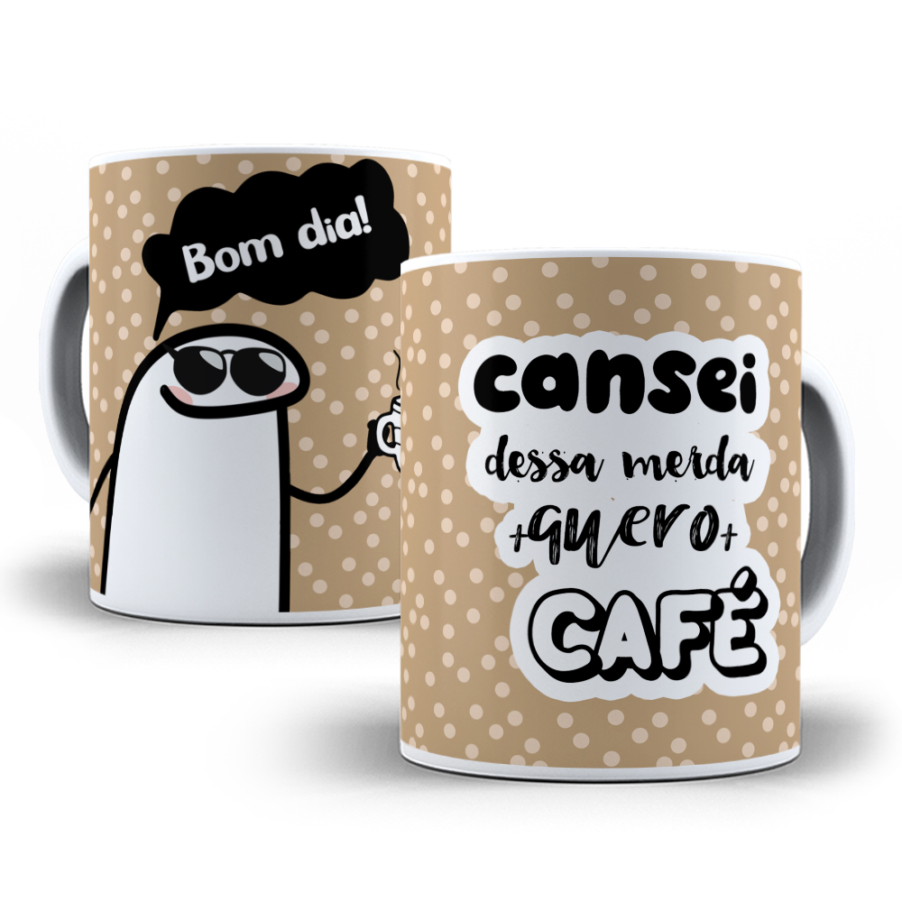 4 Artes Caneca Flork Café Editável Photoshop + Png 3