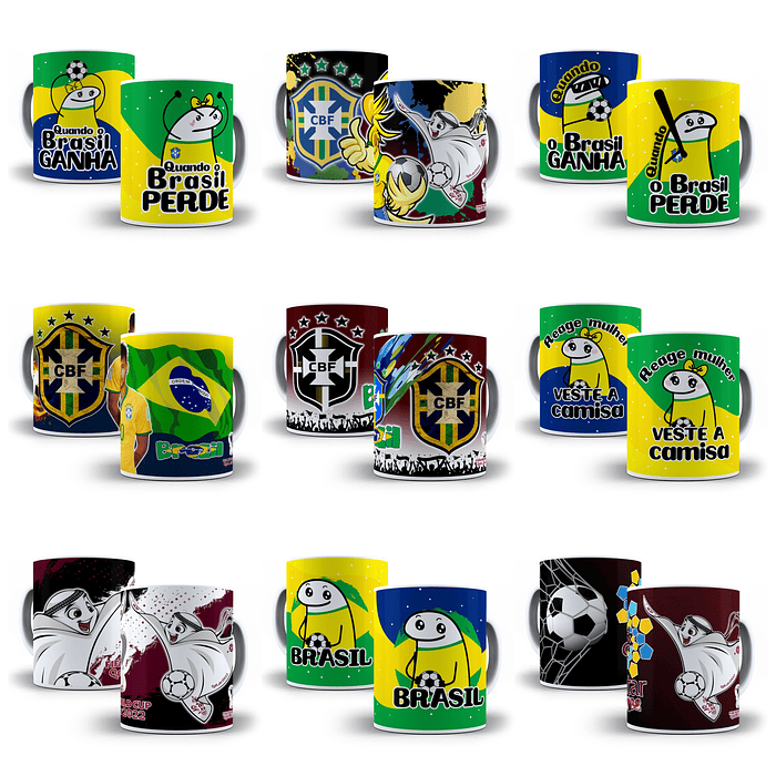 Kit Digital Copa Brasil Flork Sublimação Completa 