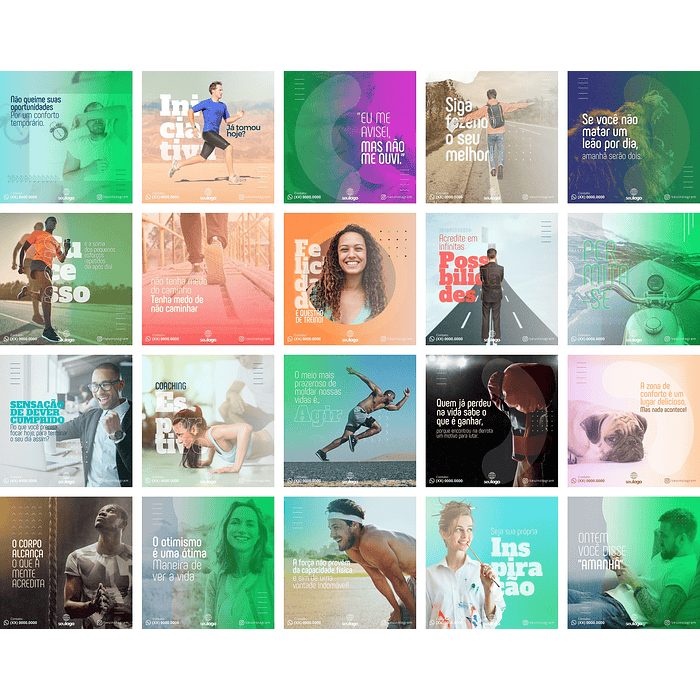 Pack Canva Coach Templates Editáveis 20 Artes + Bônus