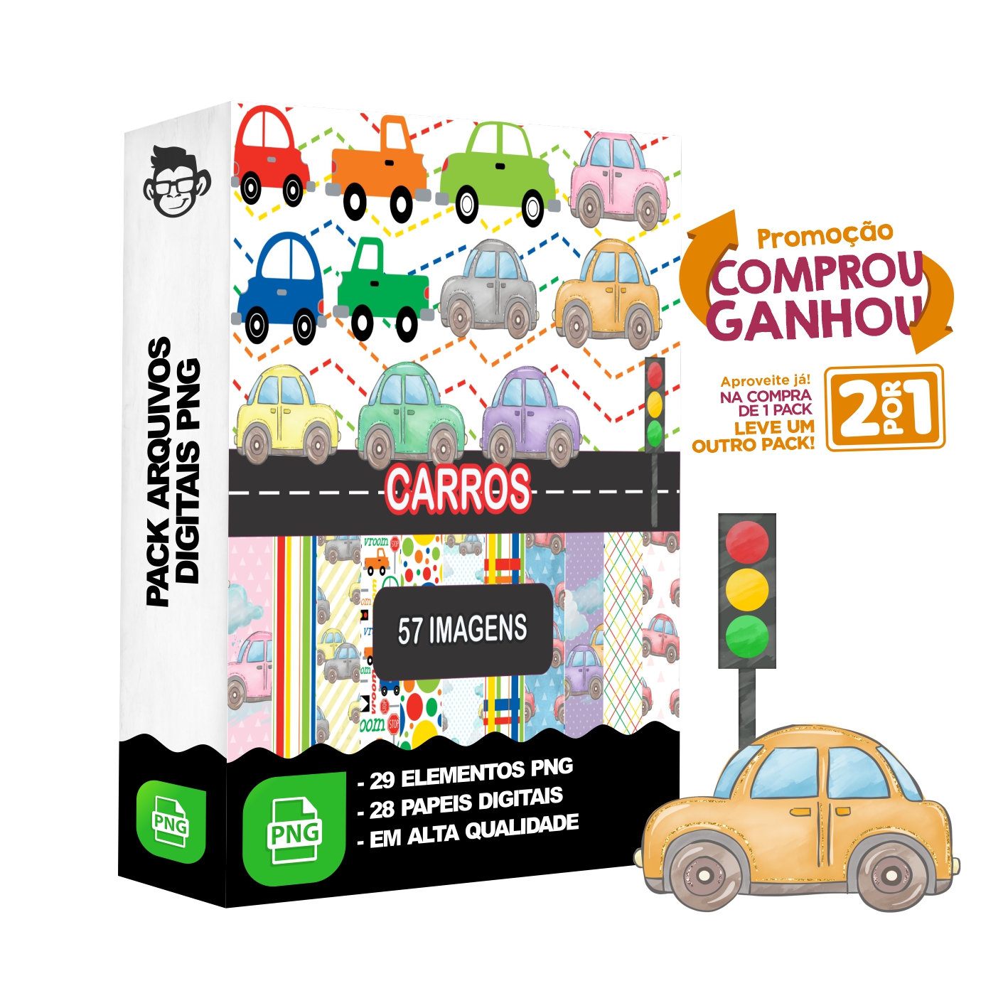Kit Digital Carros sem fundo Png 1