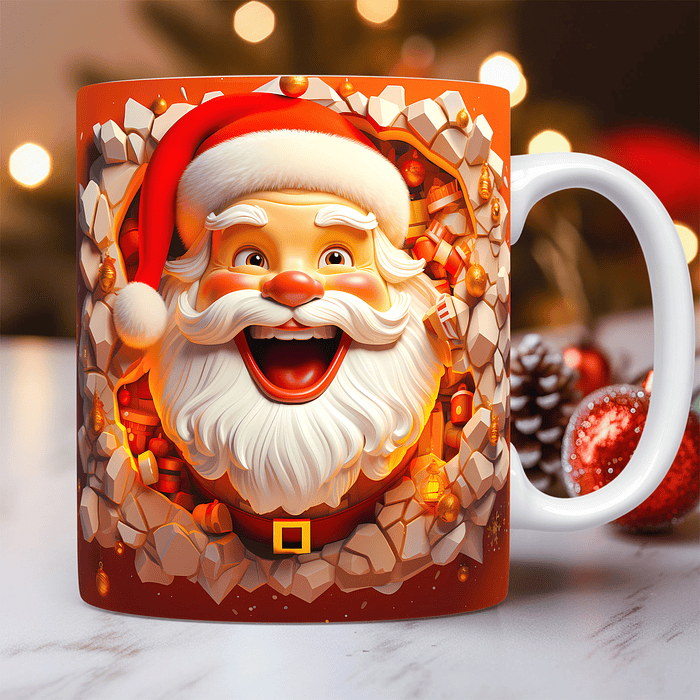 130 Artes para Caneca Natal 3d Arquivos Png