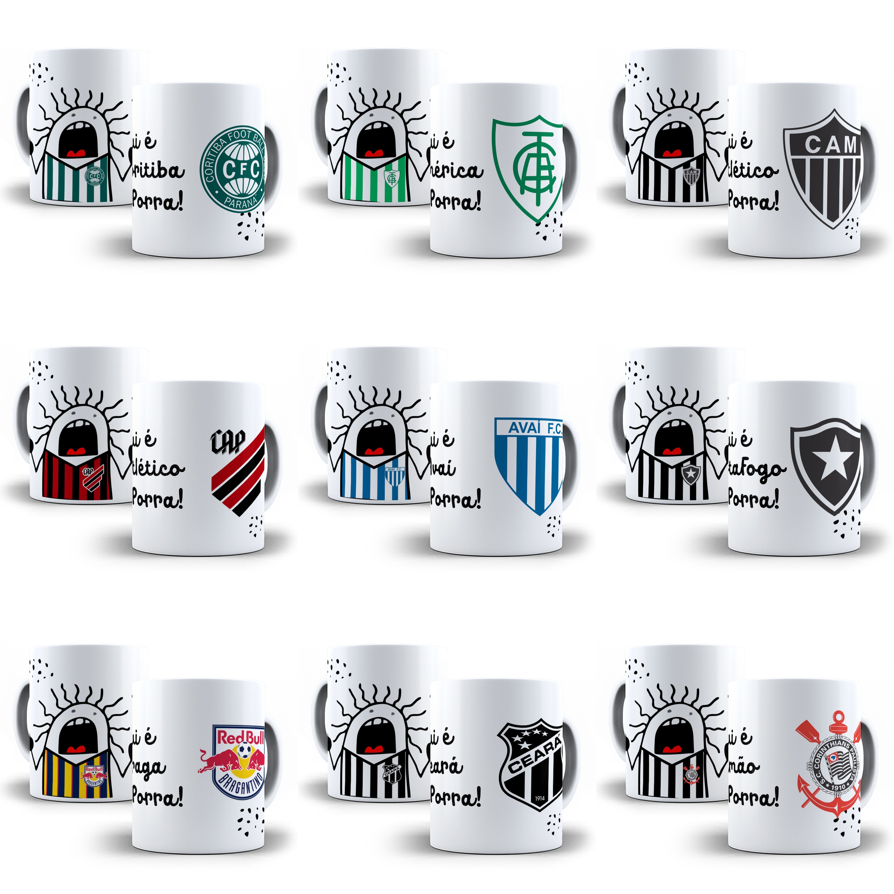 20 Artes Caneca Flork Time Torcedor Editável Corel Draw + Png 2