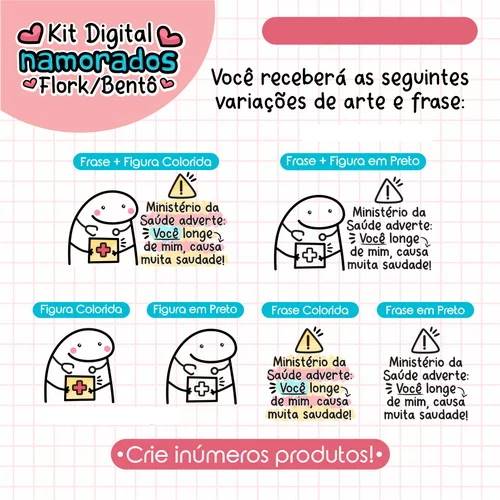 Pacote Sublimação Flork Bento Memes Dia dos Namorados Arquivos 6