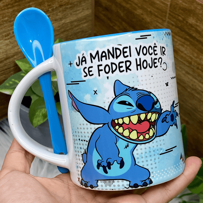 7 Artes Caneca Stich Cansado Arquivos Png