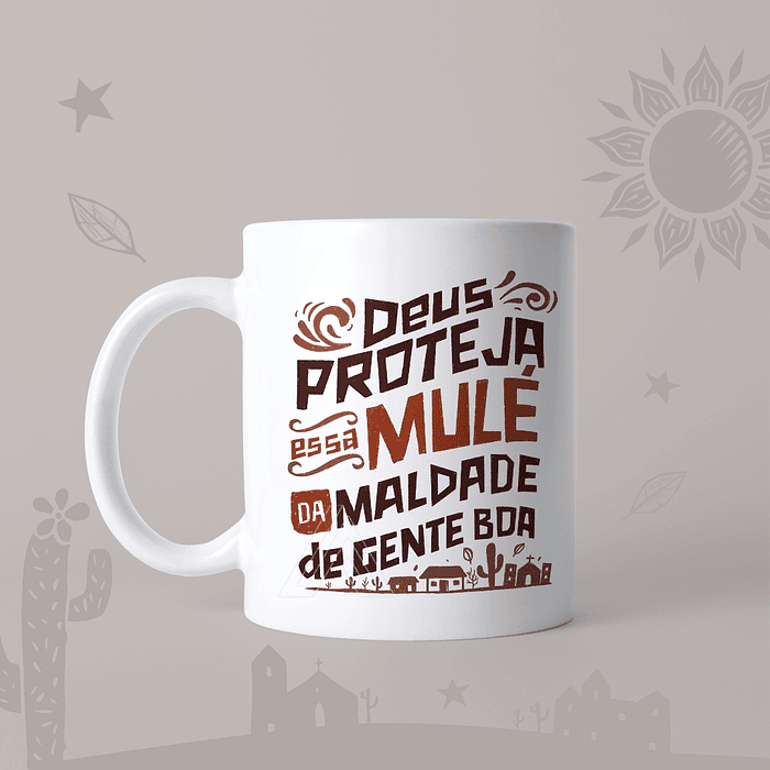 Artes para Caneca Mulheres Xilogravura em Jpg